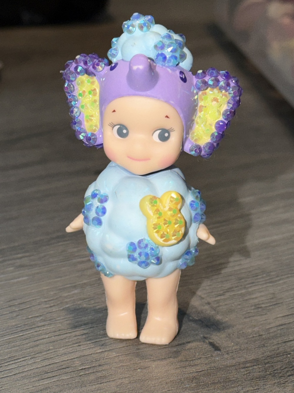 Sonny angel desktop figurine bedazzled custom by Joelle